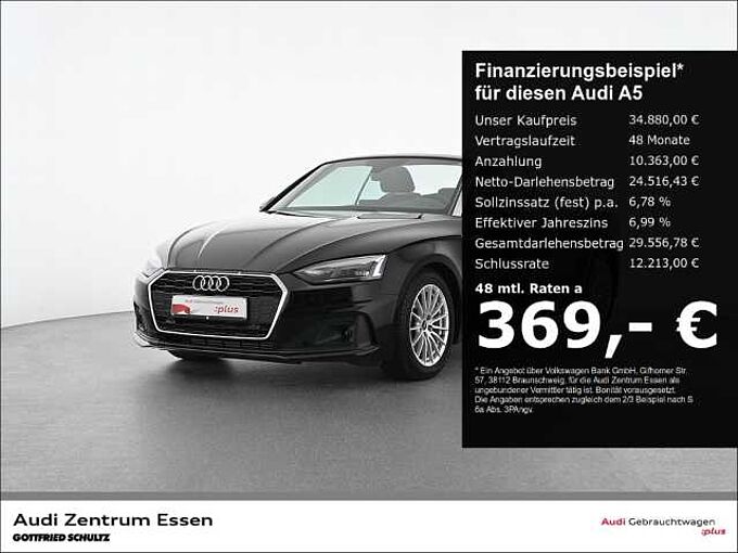 Audi A5 Cabriolet 35 TFSI S-TRONIC LED SHZ RÜFA NAV PLUS PDC MUFU FSE